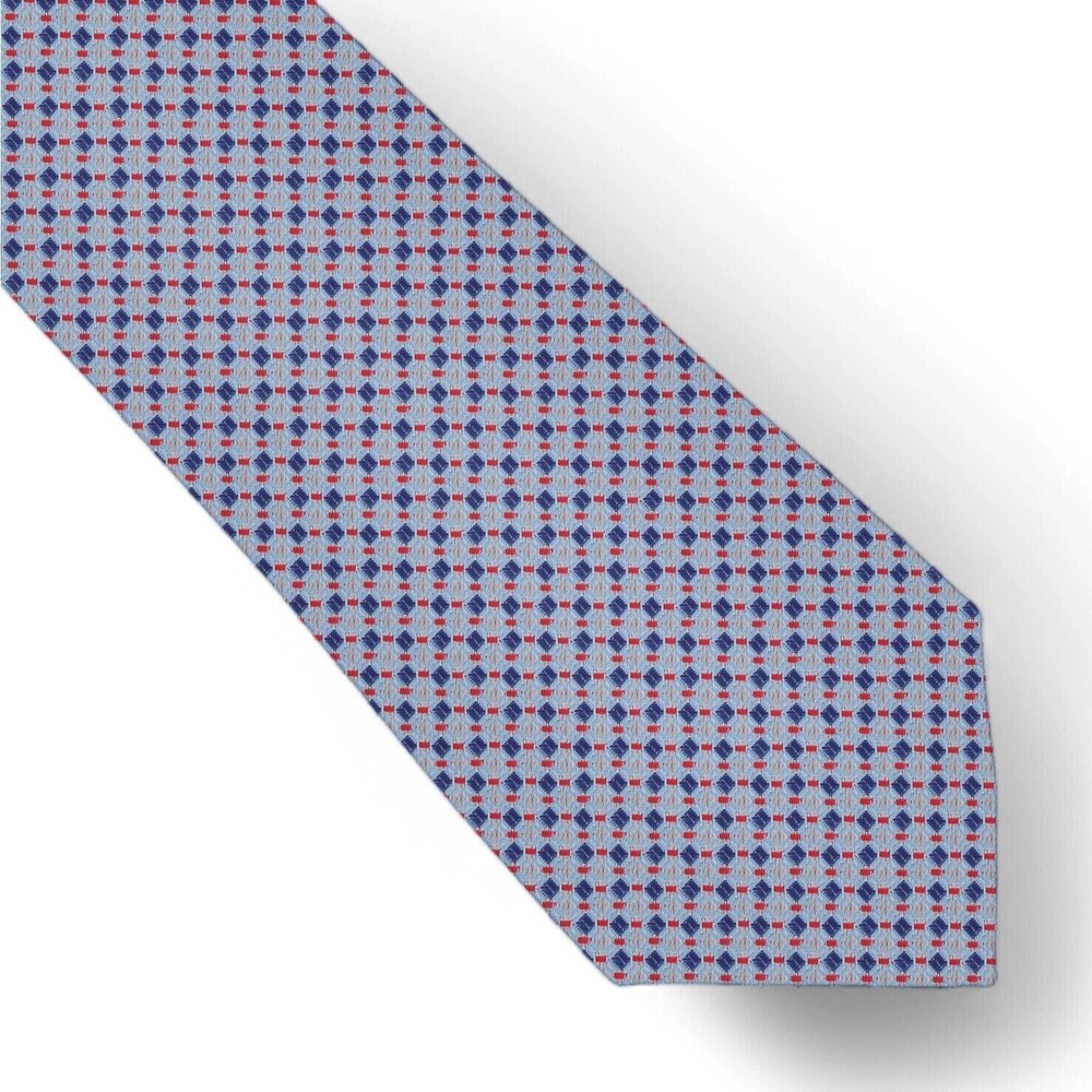 Perry Ellis Portfolio Men's Shaw Geometric Tie Navy Red Necktie Classic 3" $55